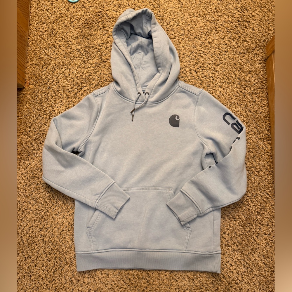 NWOT Carhartt Sky Blue Relaxed Fit Hoodie